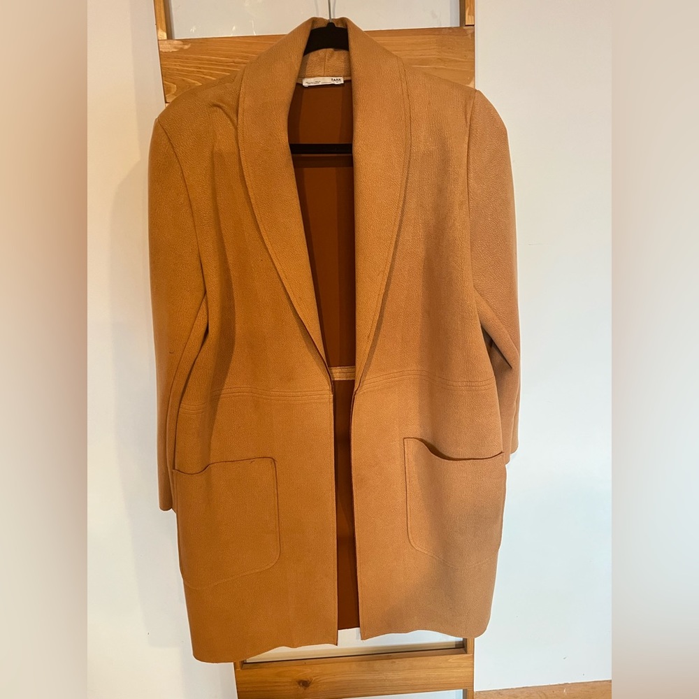 Zara Women’s Faux Seude Overcoat
